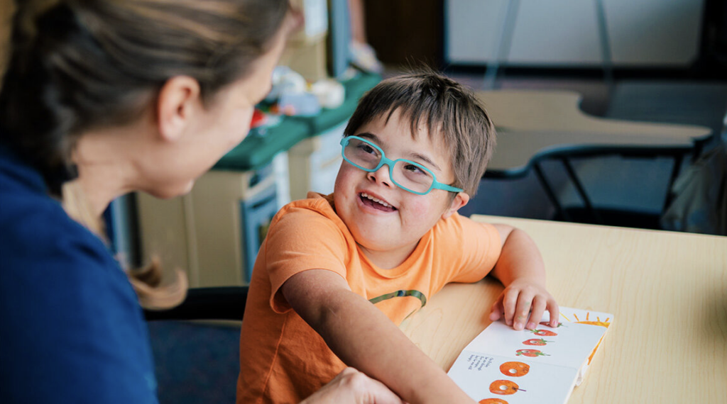 Emily Hamuka with student